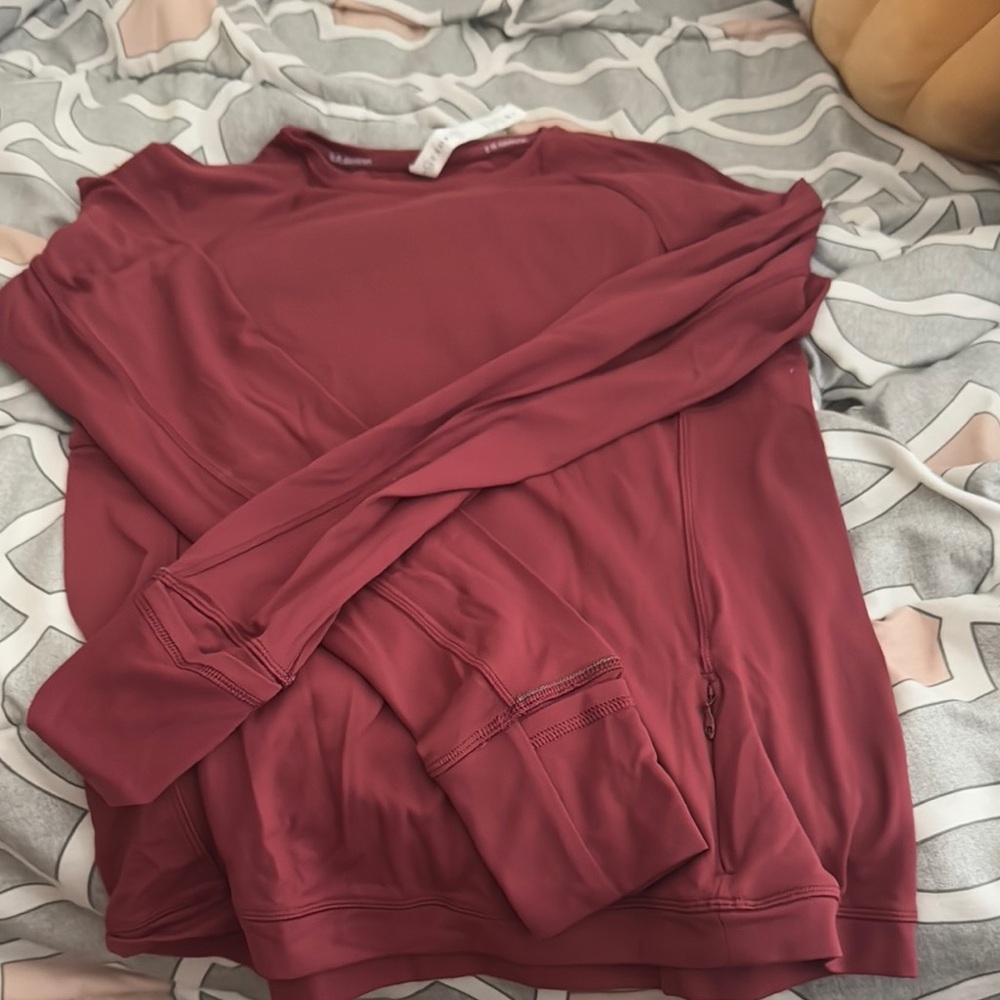 Lululemon Athletica Red Relaxed Long Sleeve
